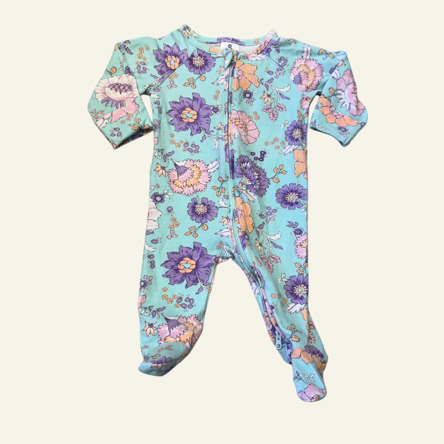 Target green and purple floral suit size 000