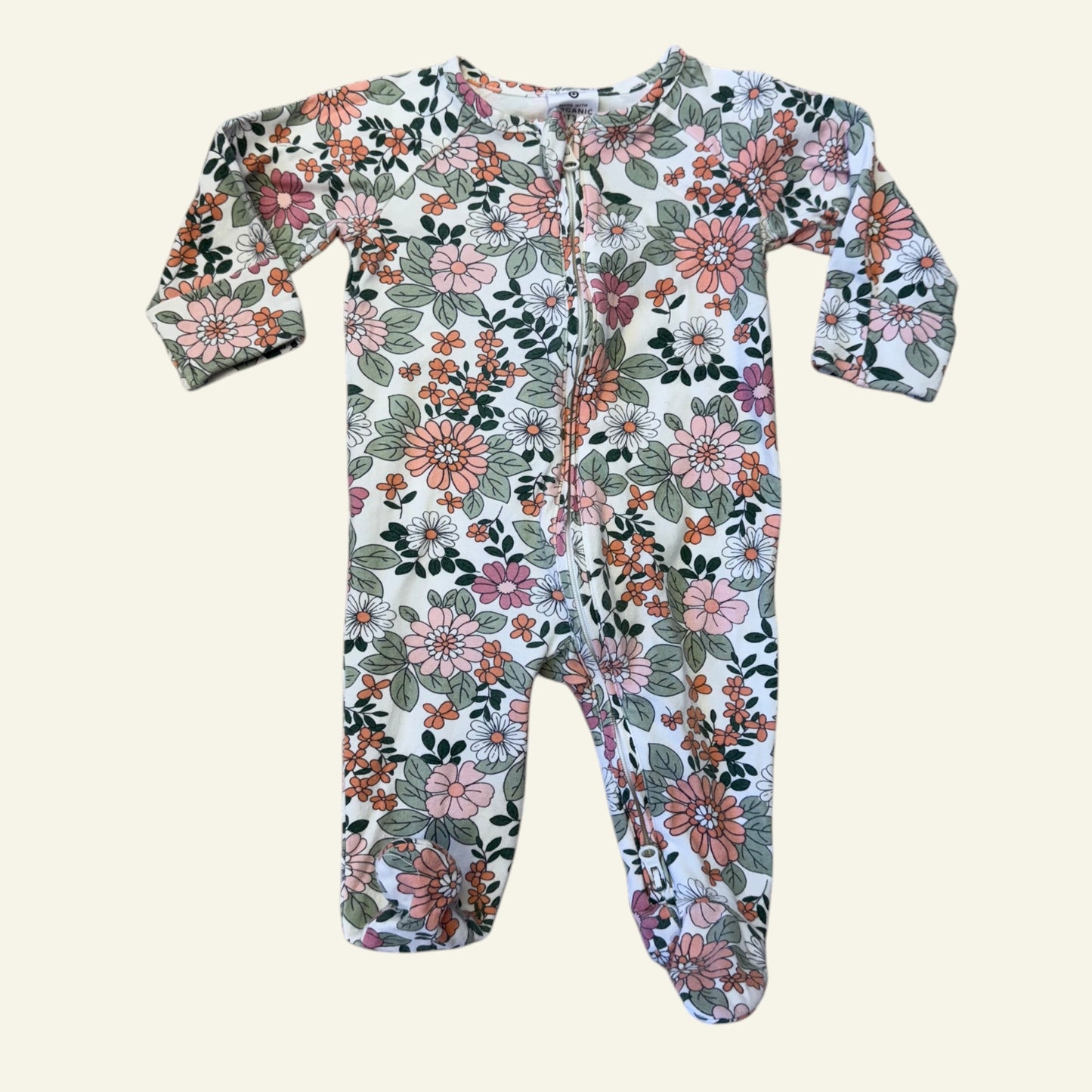 Target green and pink floral suit size 000