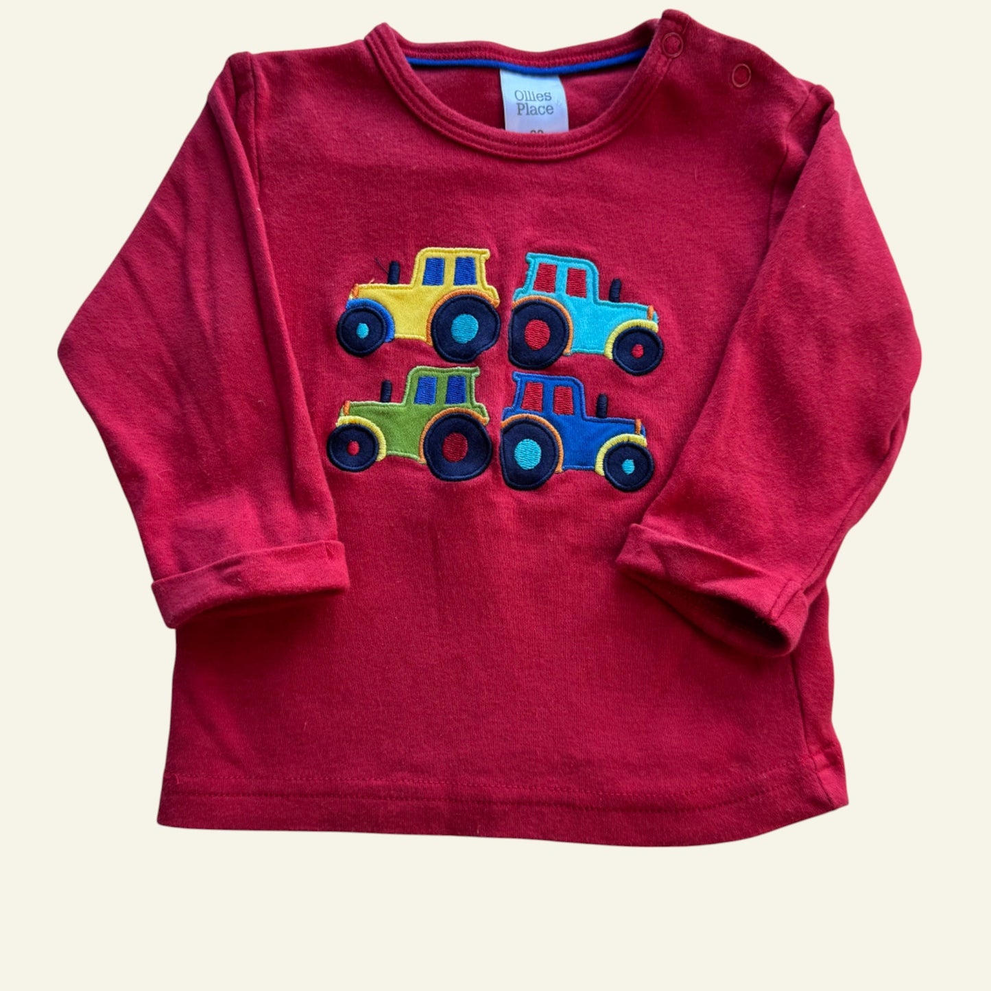 Ollies Place red tractor long sleeve size 00