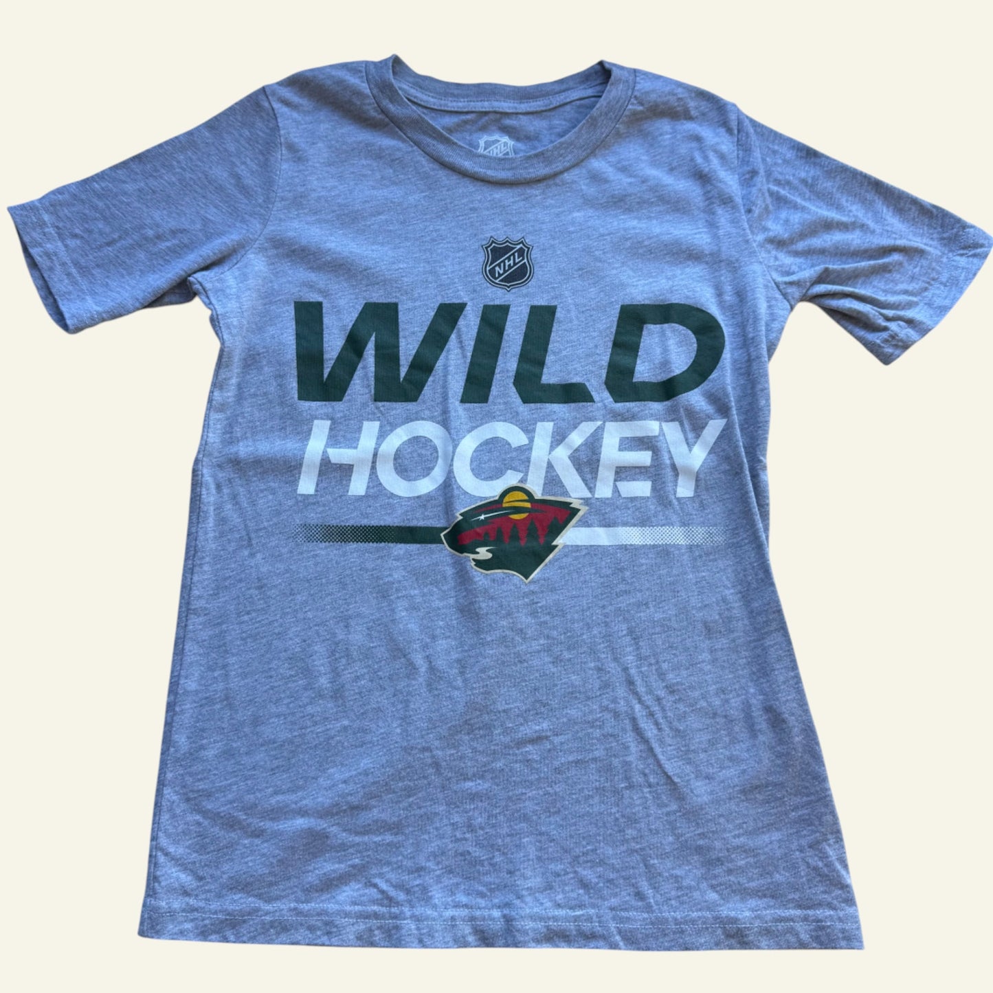 NHL grey ‘Wild Hockey’ shirt size 8