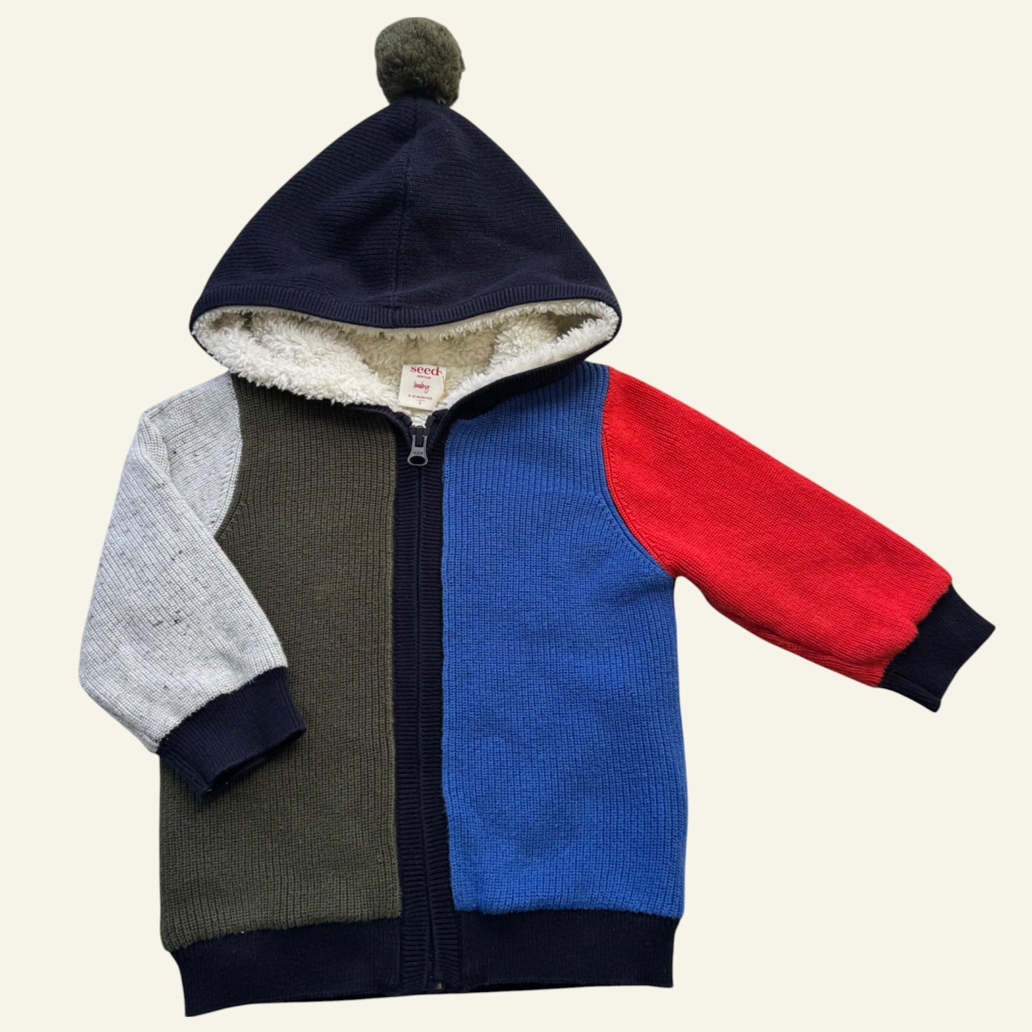 Seed colour block lined jacket size 0