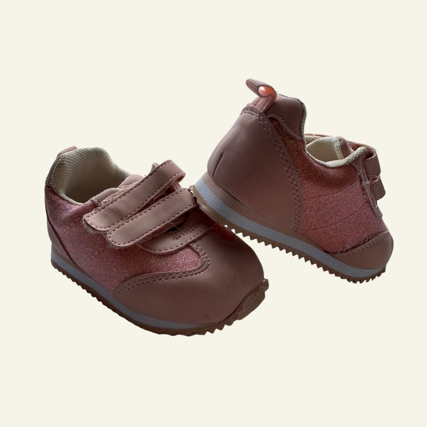 Seed pink glitter sneaker size 6-12 months