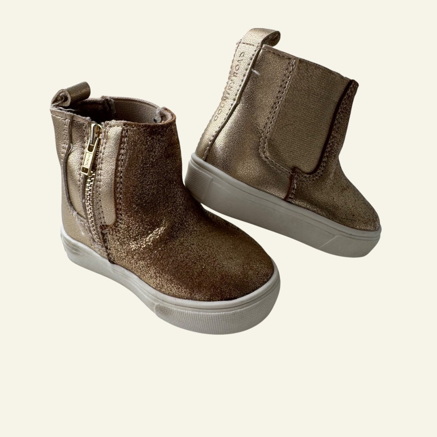 Country Road gold glitter boots size 18