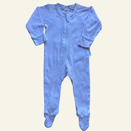 Purebaby pink stripe onesie size 000