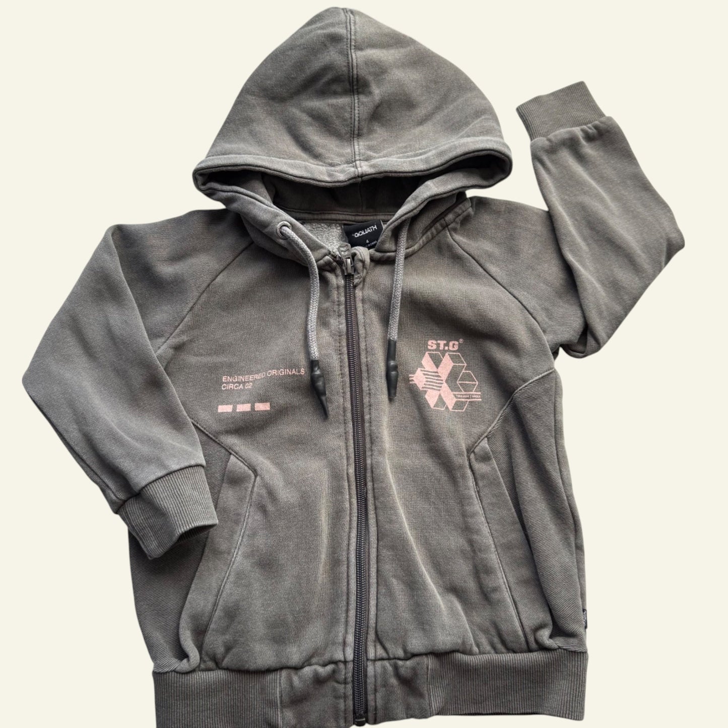 Goliath grey hoodie size 4