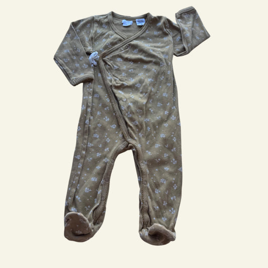 Jamie Kay mustard floral onesie size 1