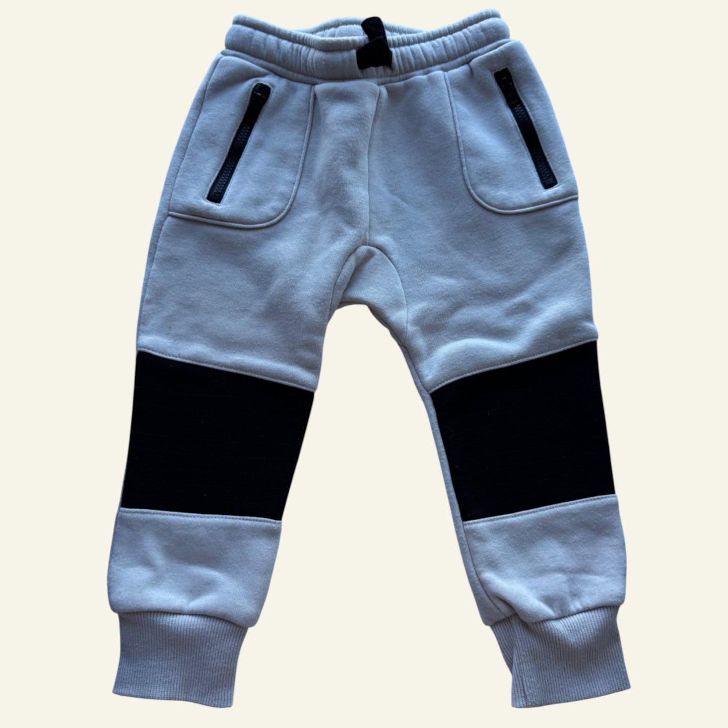 Dymples beige colourblock pants size 1
