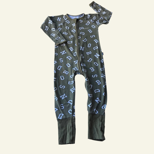 Bonds khaki print wondersuit size 3