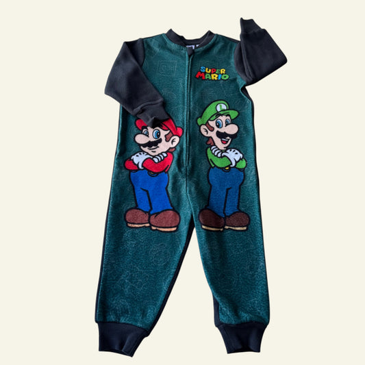 Target green mario onesie size 2