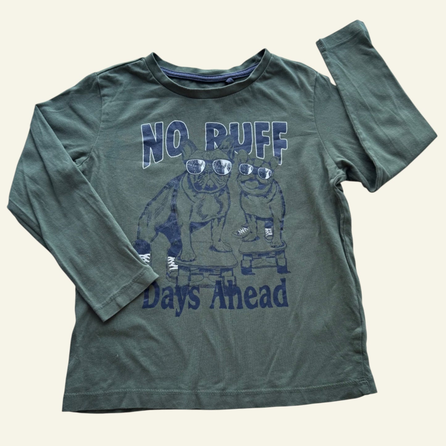Favourites green no ruff days top size 5