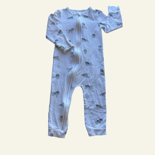 Country Road white dog onesie size 1