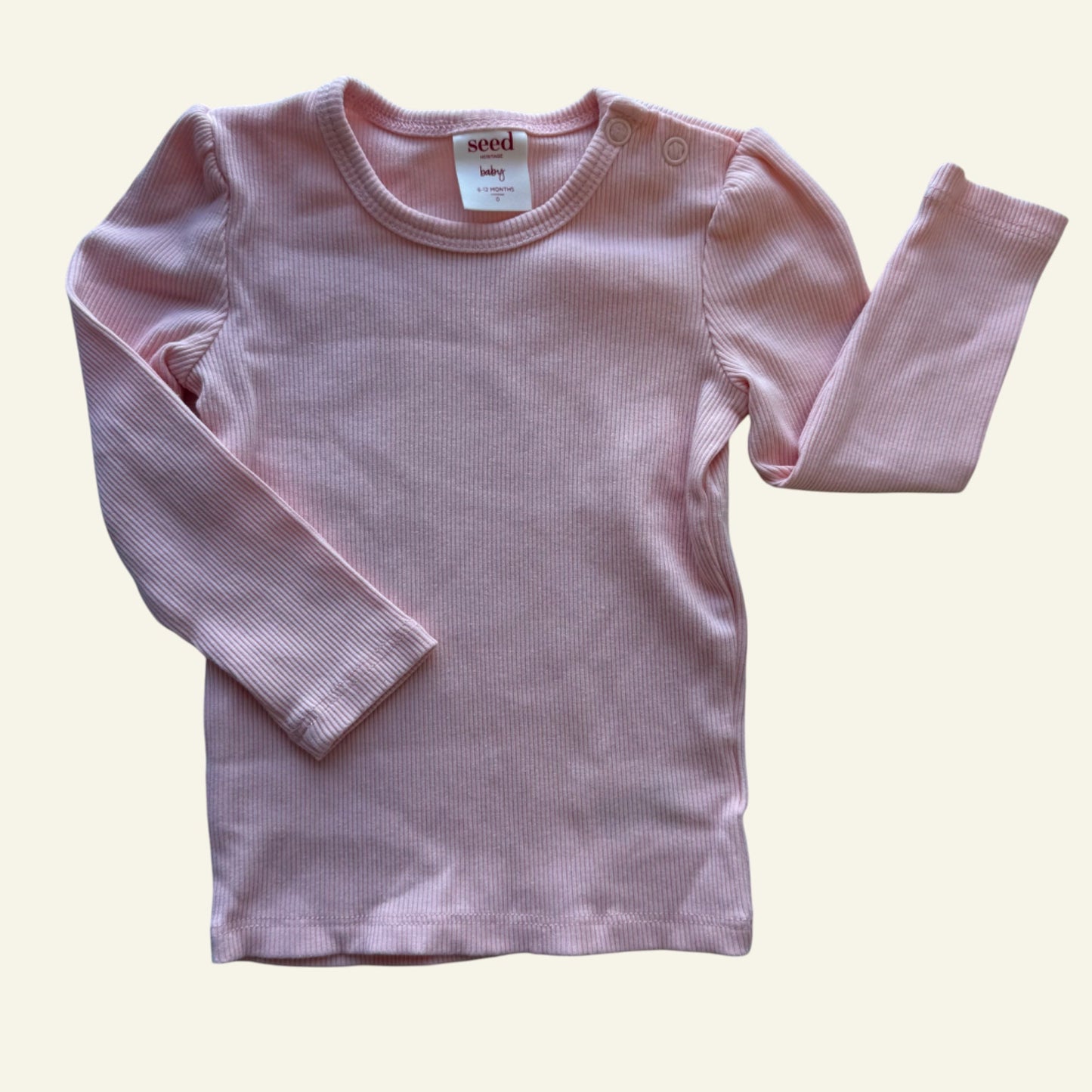 Seed pink long sleeve top size 0