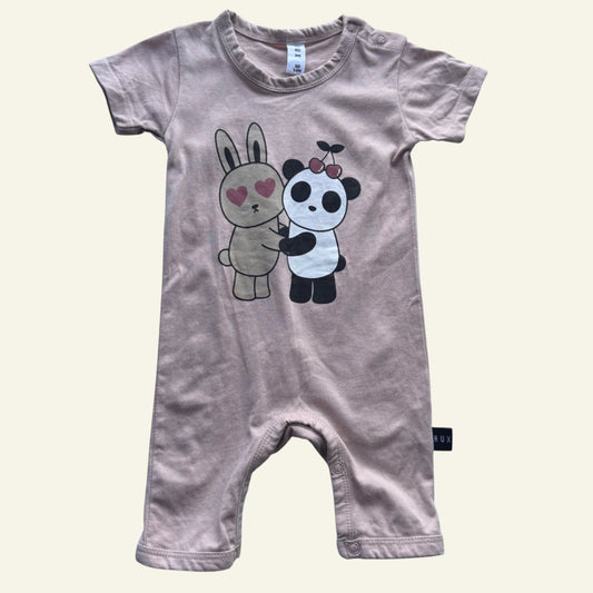 Hux baby pink friends onesie size 00