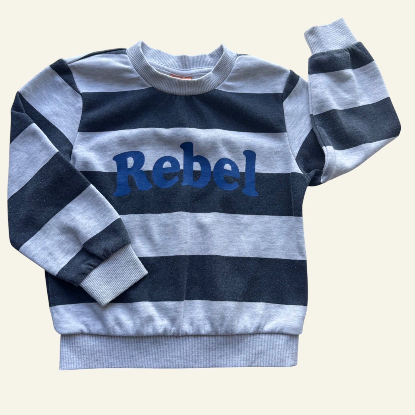 Tilt Rebel grey stripe jumper size 5