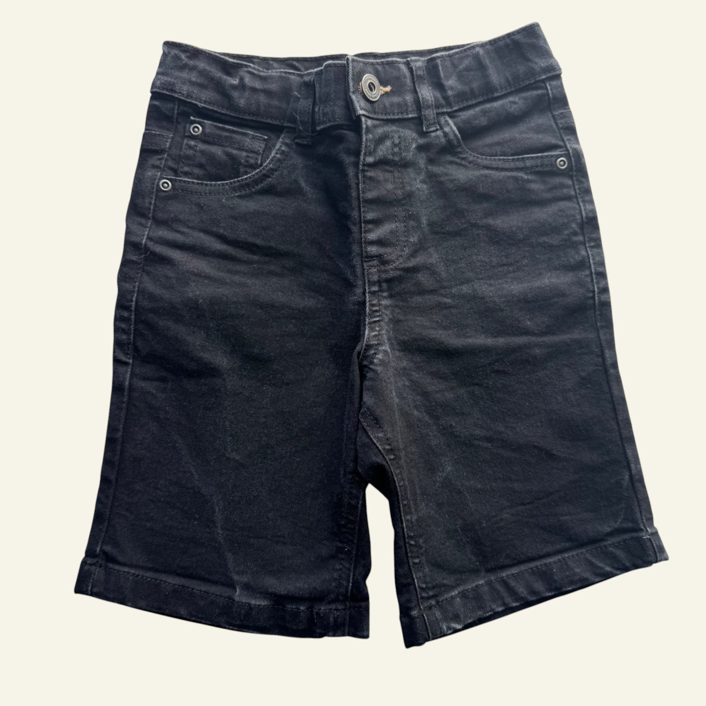 Anko black chino shorts size 6