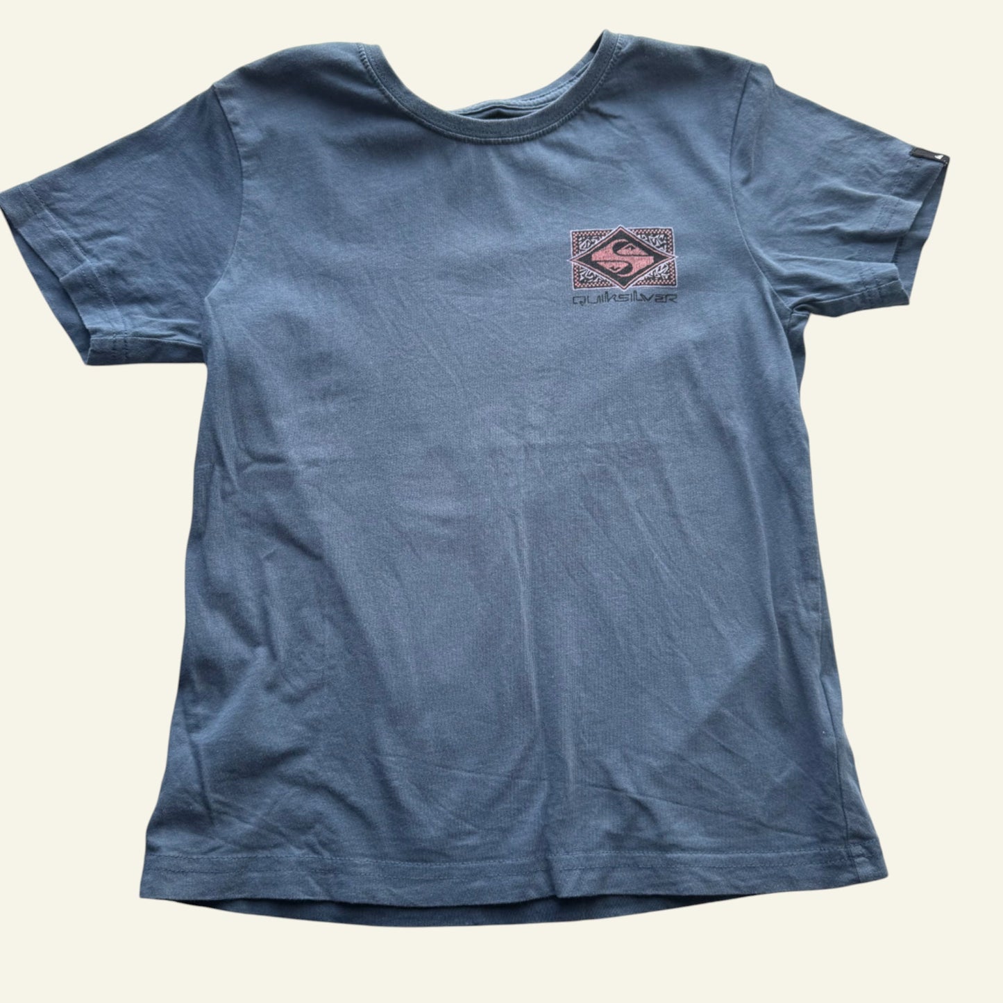 Quiksilver blue logo tshirt size 6
