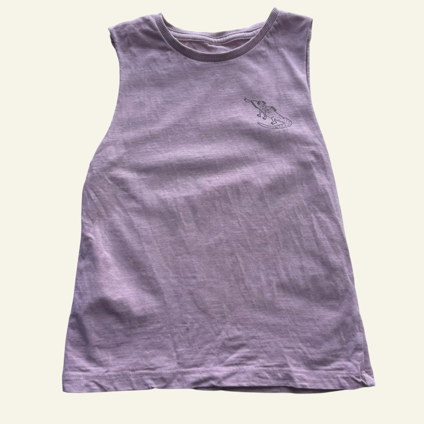 KID pink lizard tank top size 3