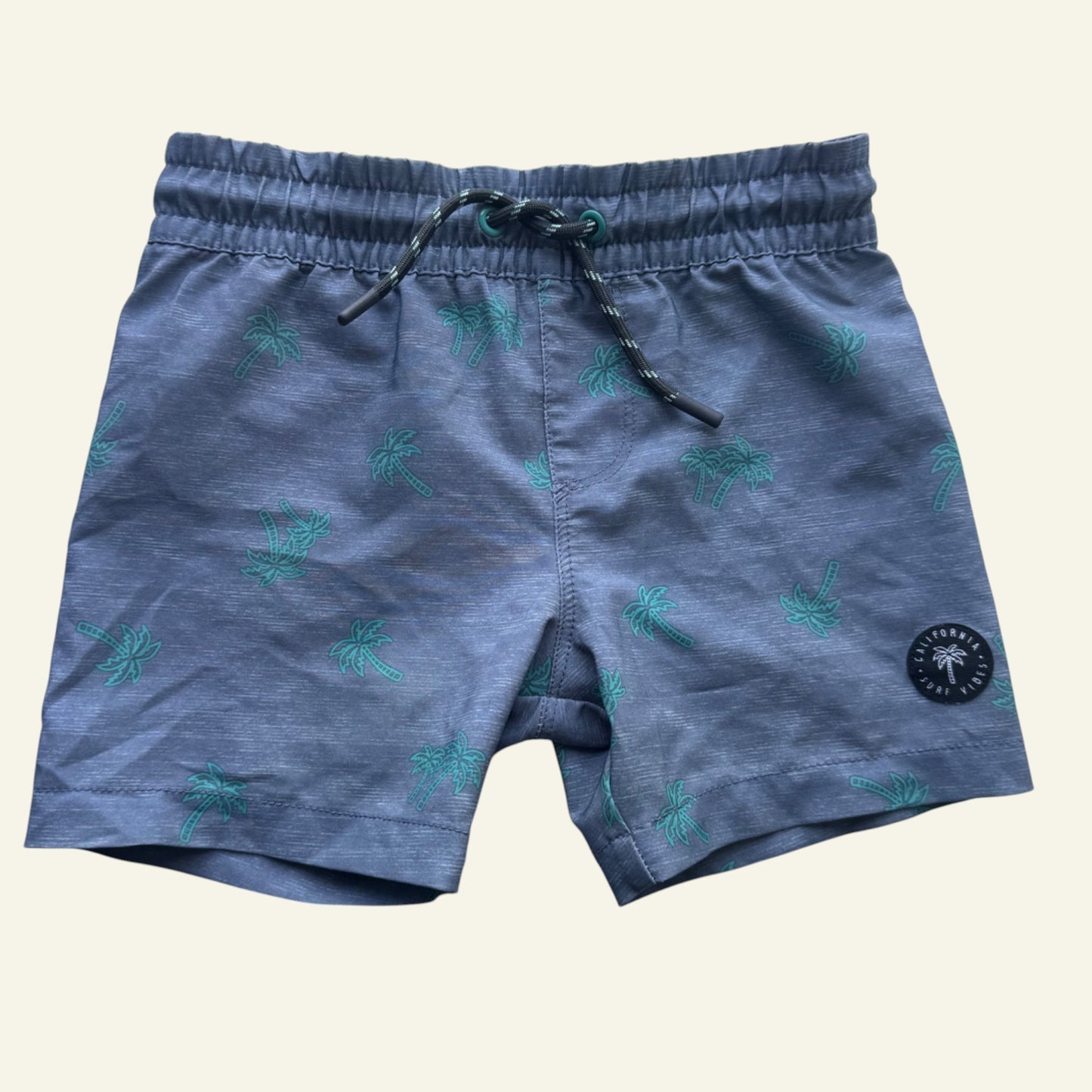 Target blue palm trees board shorts size 2