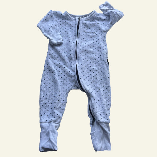 Bonds white poodlette wondersuit size 00