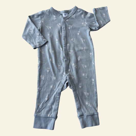 Target green floral stud onesie size 00