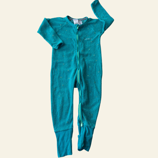 Bonds green poodlette wondersuit size 1