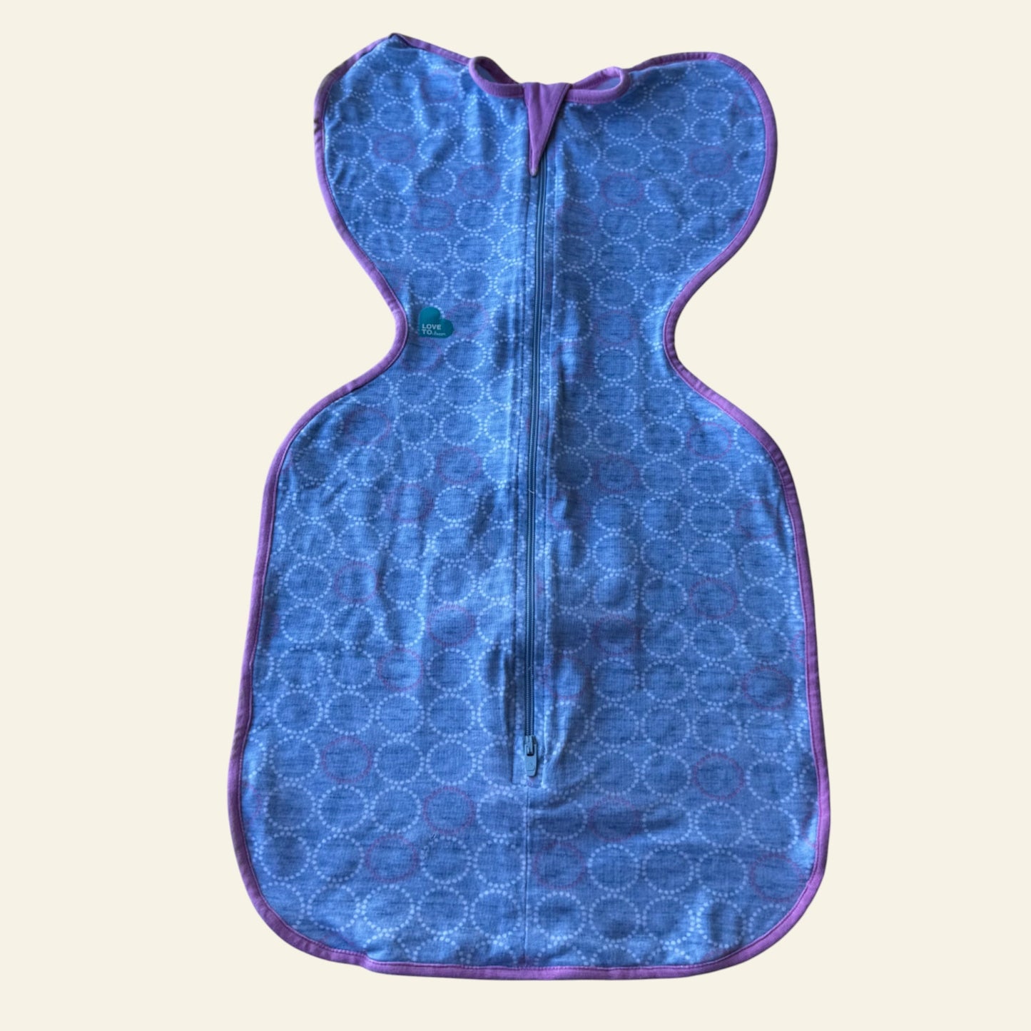 Love to Dream blue and pink swaddle up size S (1.0 TOG)