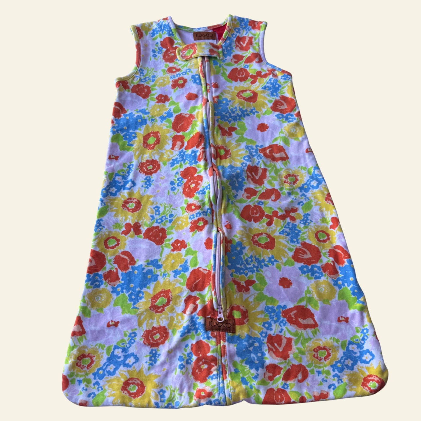 Kip & Co rainbow floral sleeping bag size 3-12 months