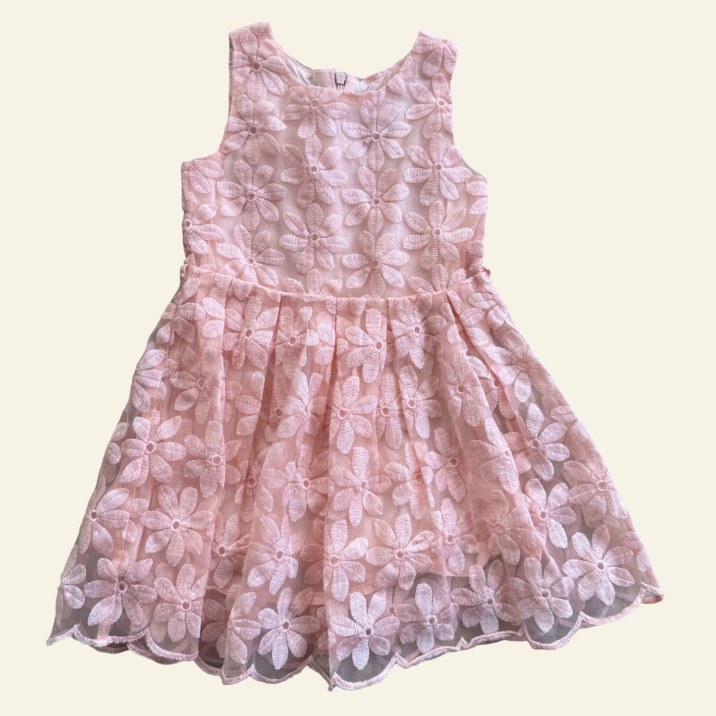 Target pink floral overlay dress size 3