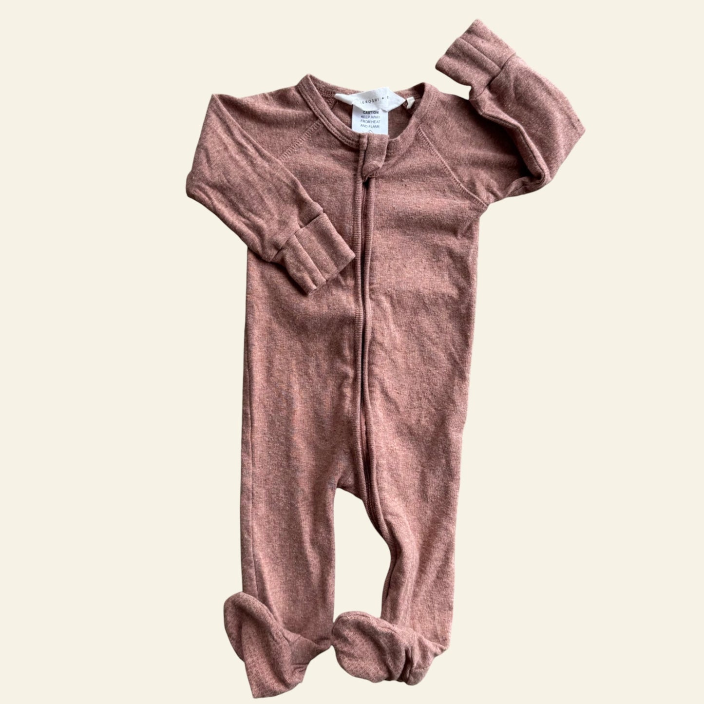 Susukoshi burnt orange onesie size 000