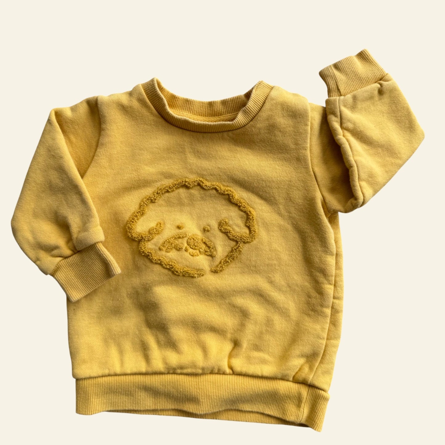Seed yellow dog jumper size 0