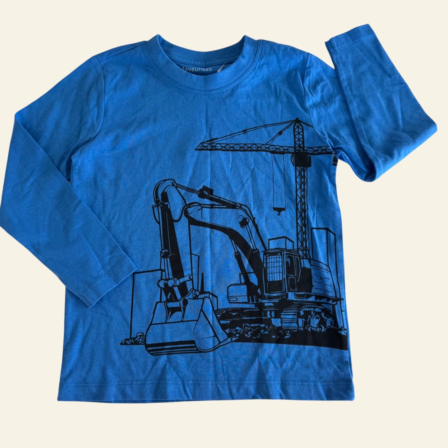 Favourites bright blue digger top size 5