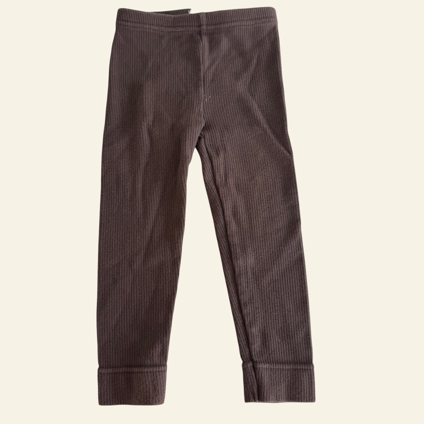 Jamie Kay dark brown ribbed leggings size 1