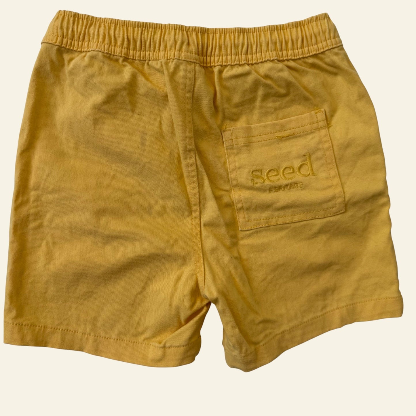 Seed yellow drawstring shorts size 8