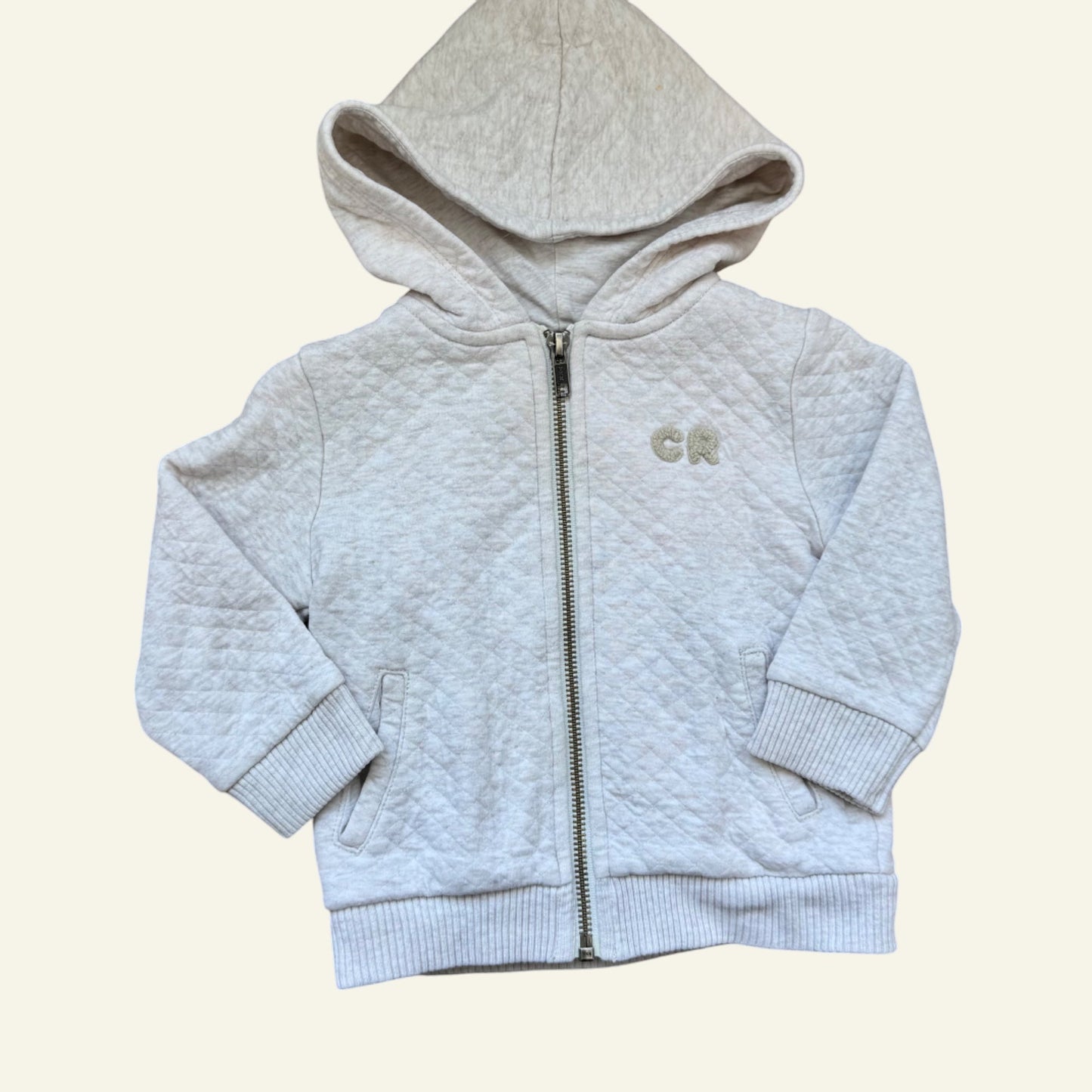 Country Road grey quilted jacket size 12-18 months