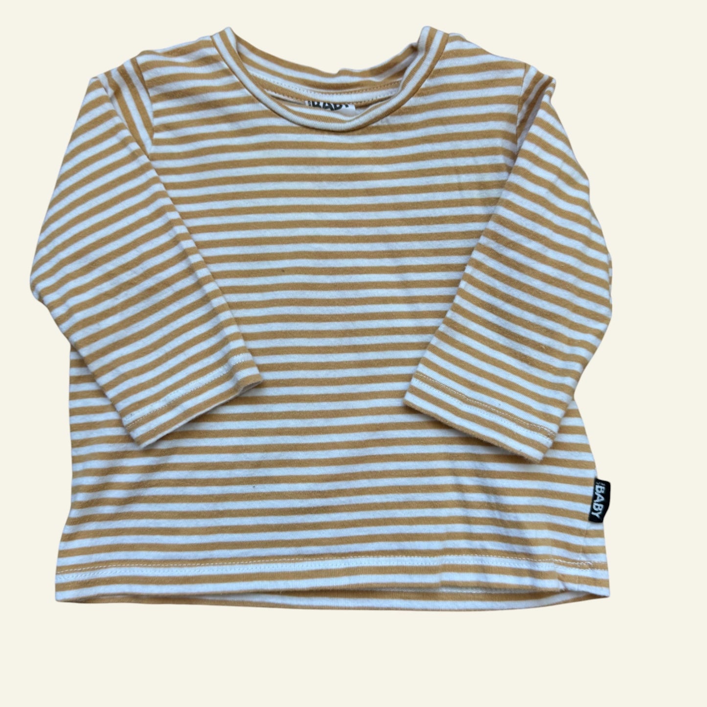 Cotton On yellow stripe top size 00