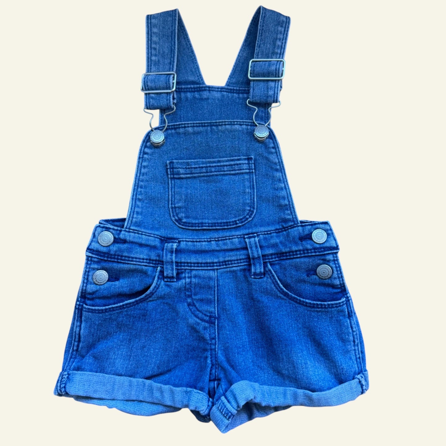 H&T blue denim overalls size 1