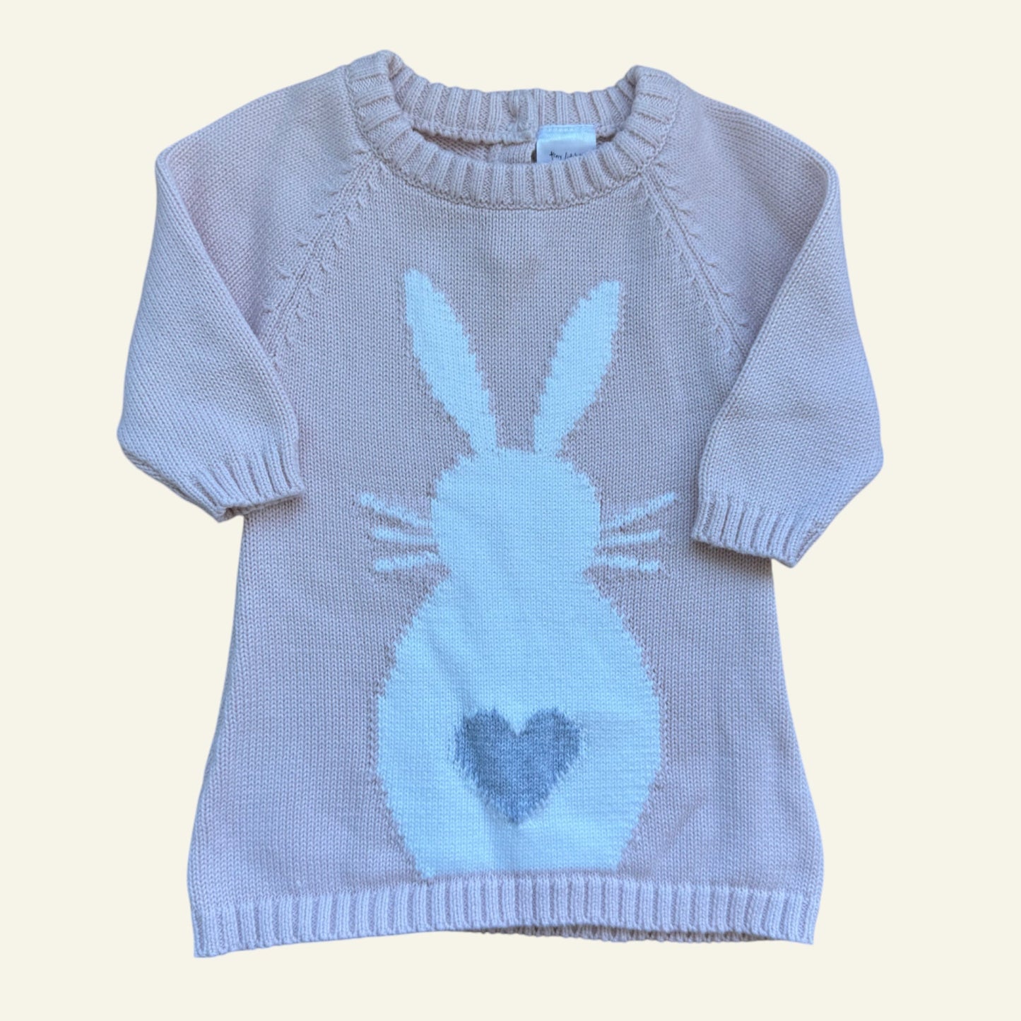 Tiny Little Wonders pink bunny knit size 000