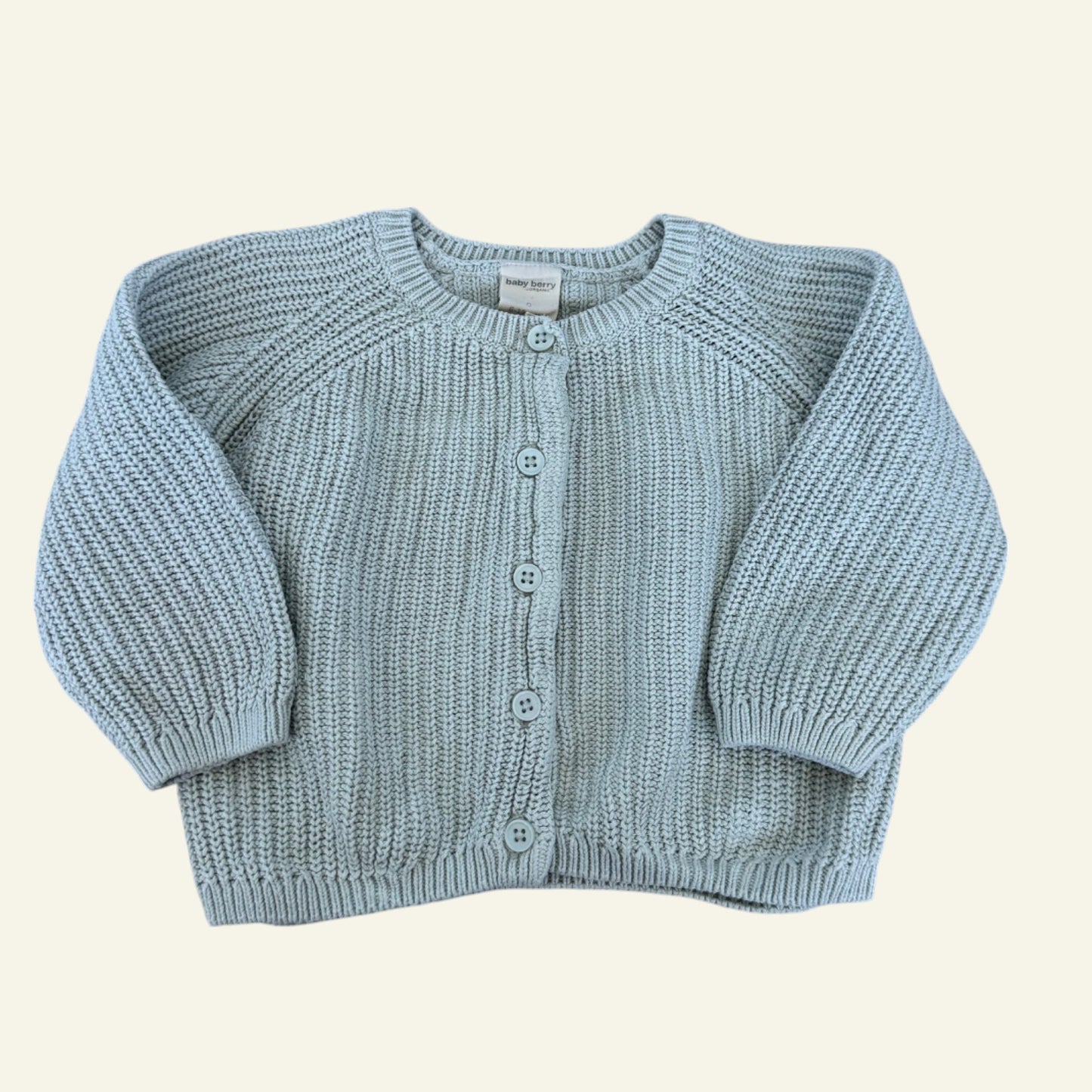 Baby Berry green knit cardigan size 0