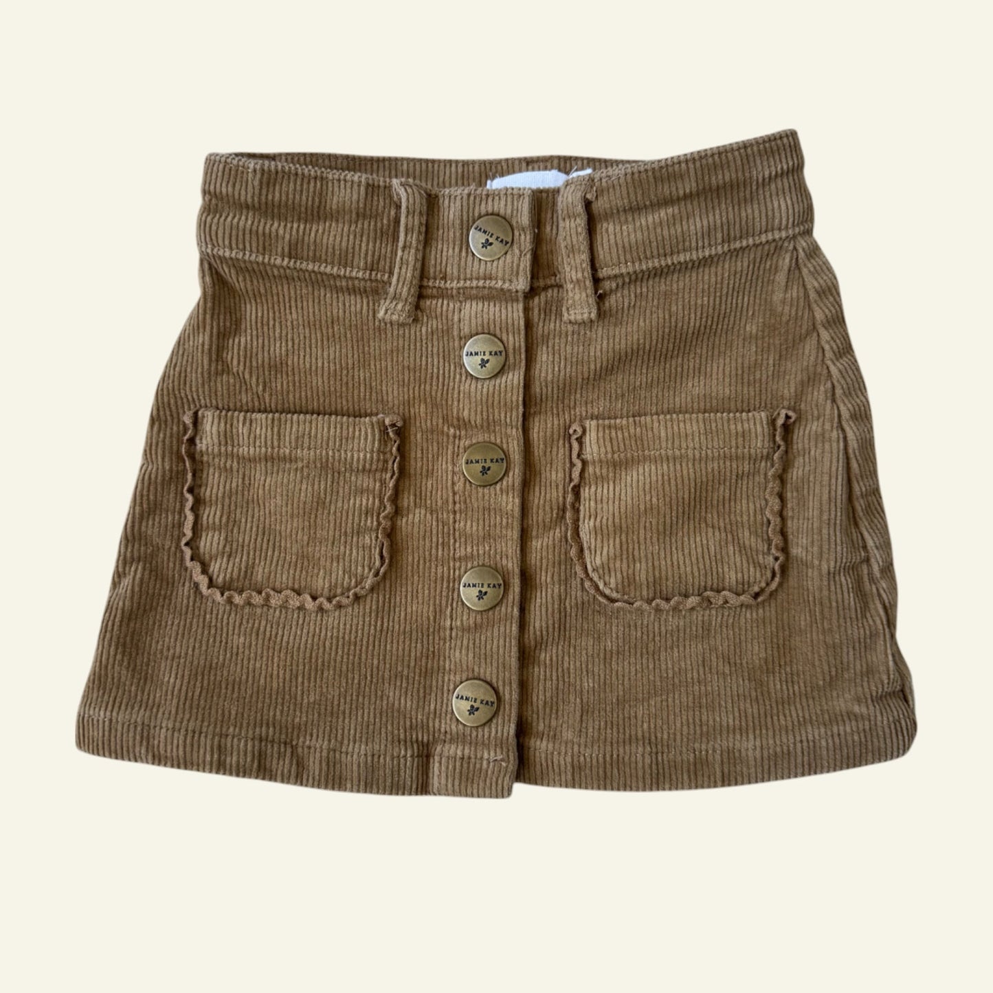 Jamie Kay tan cord skirt size 1