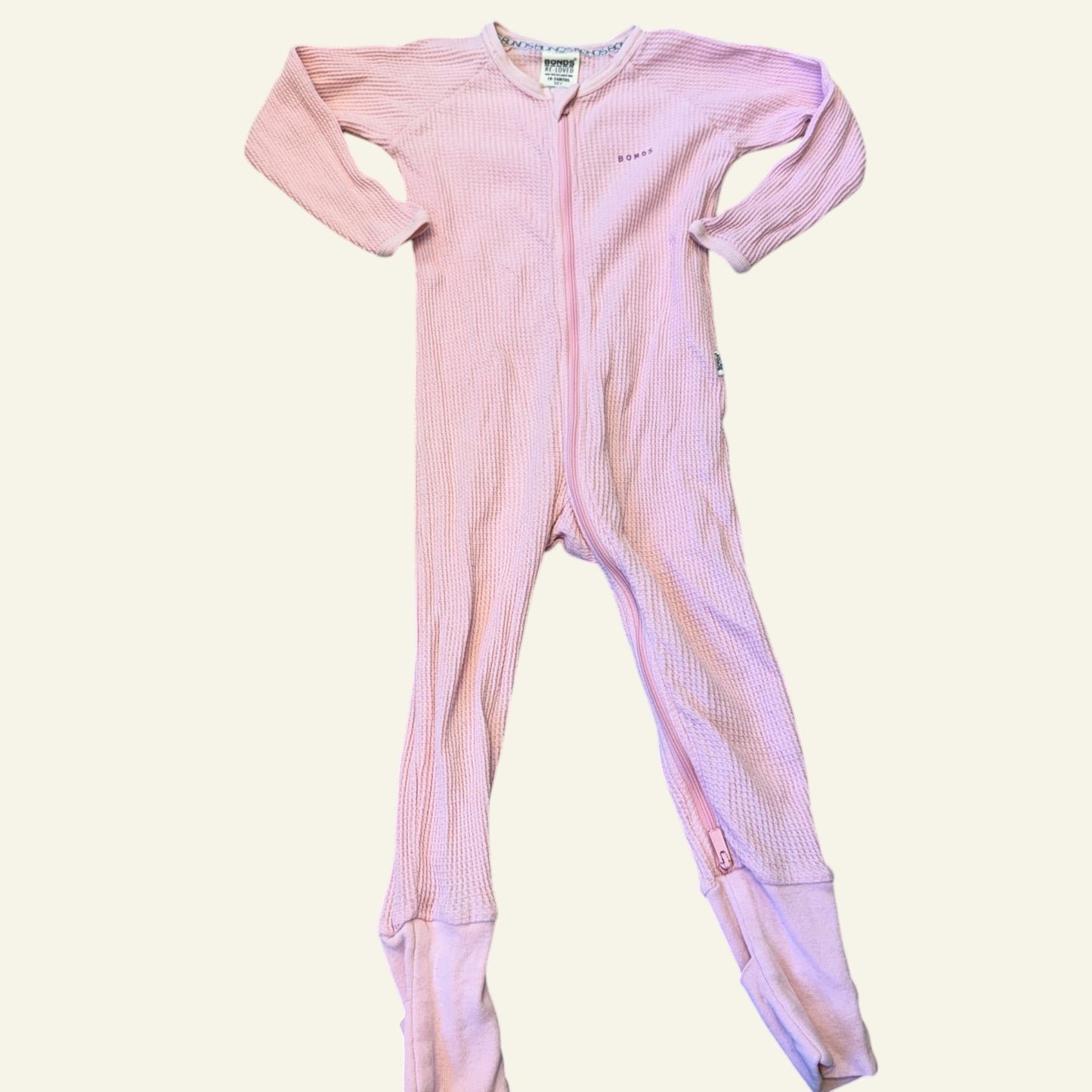 Bonds pink re-loved wondersuit size 2