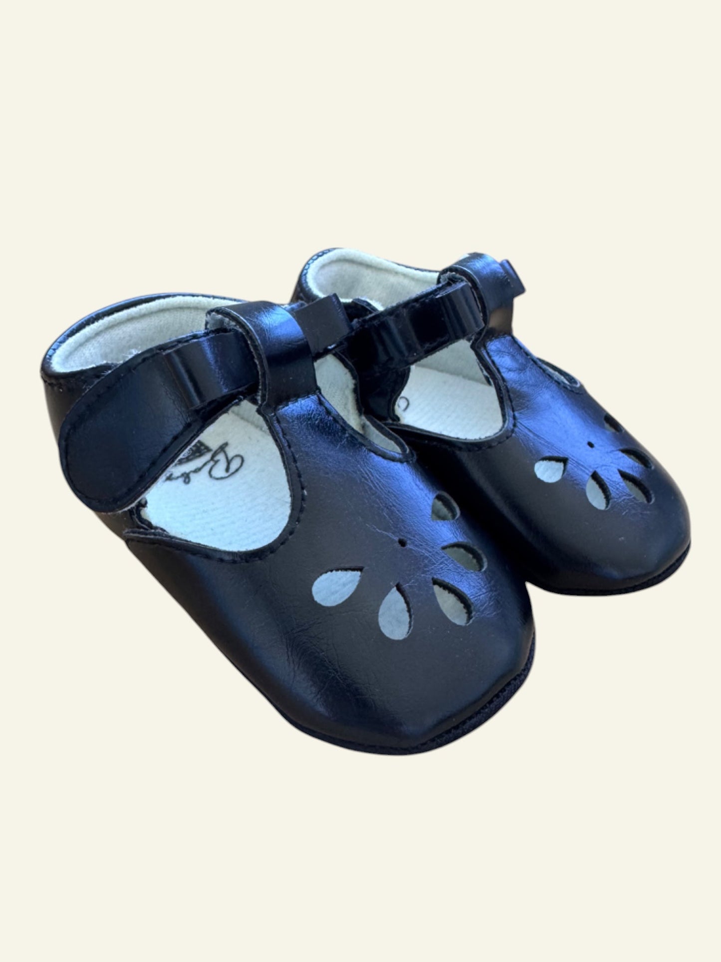 Black Mary Jane soft sole shoe size 12-18m