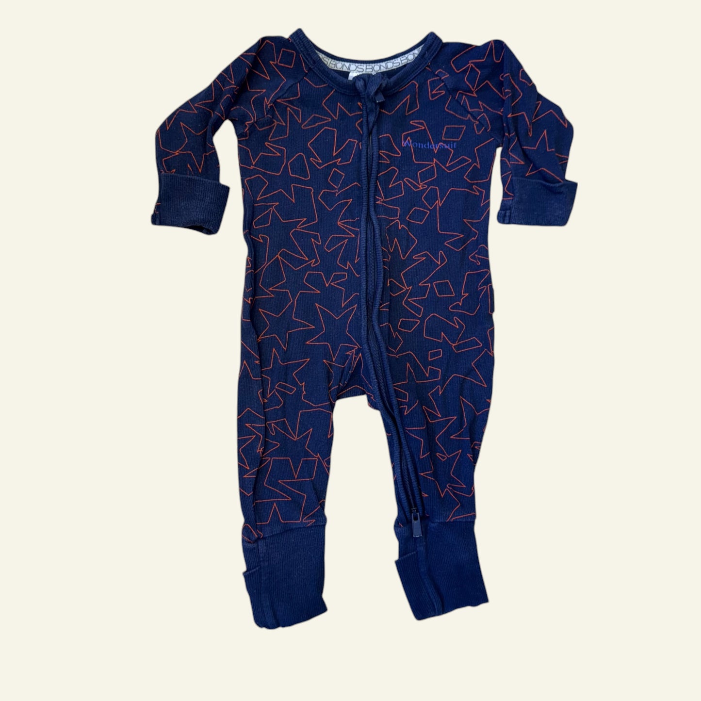 Bonds blue and red star wondersuit size 000