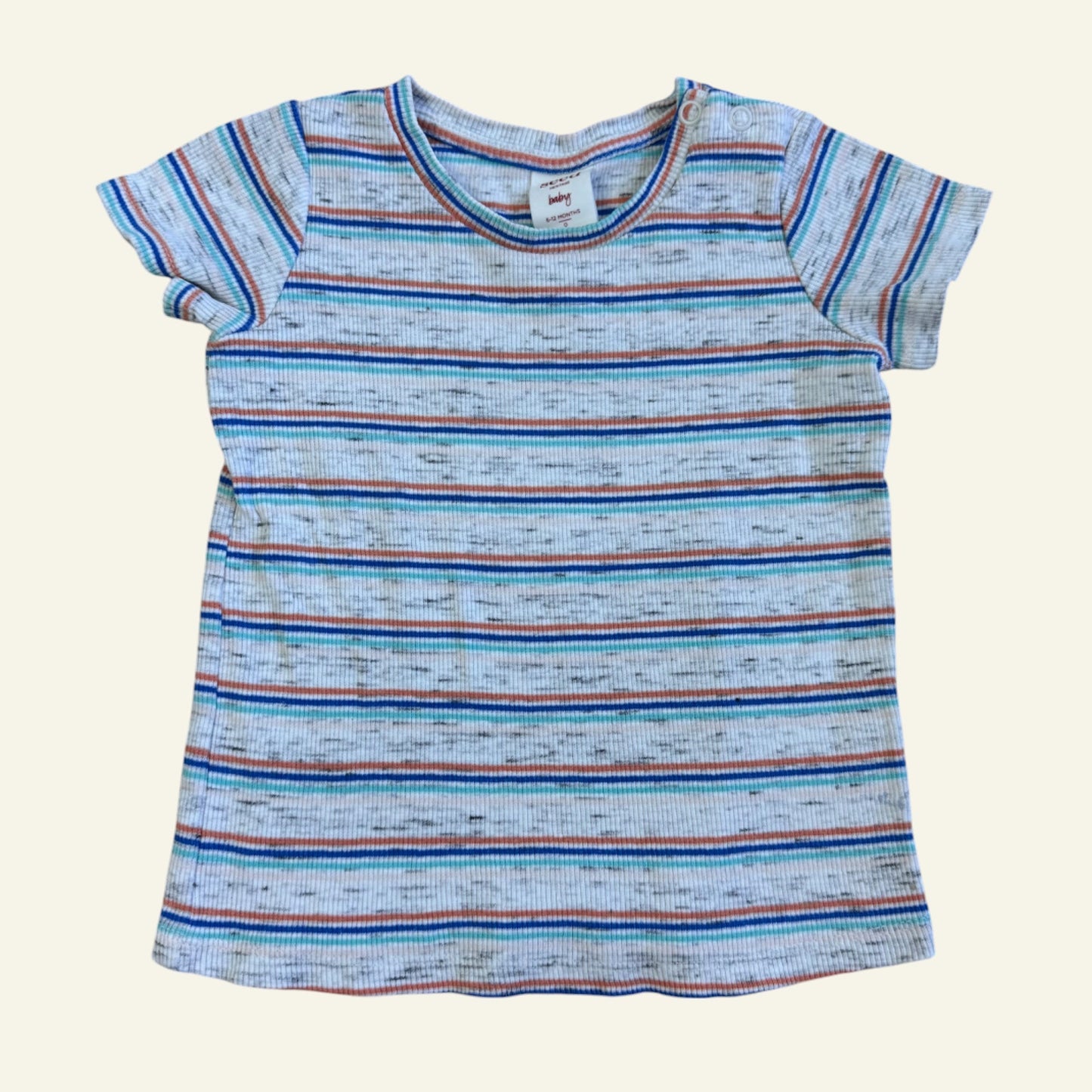 Seed grey stripe ribbed tshirt size 0