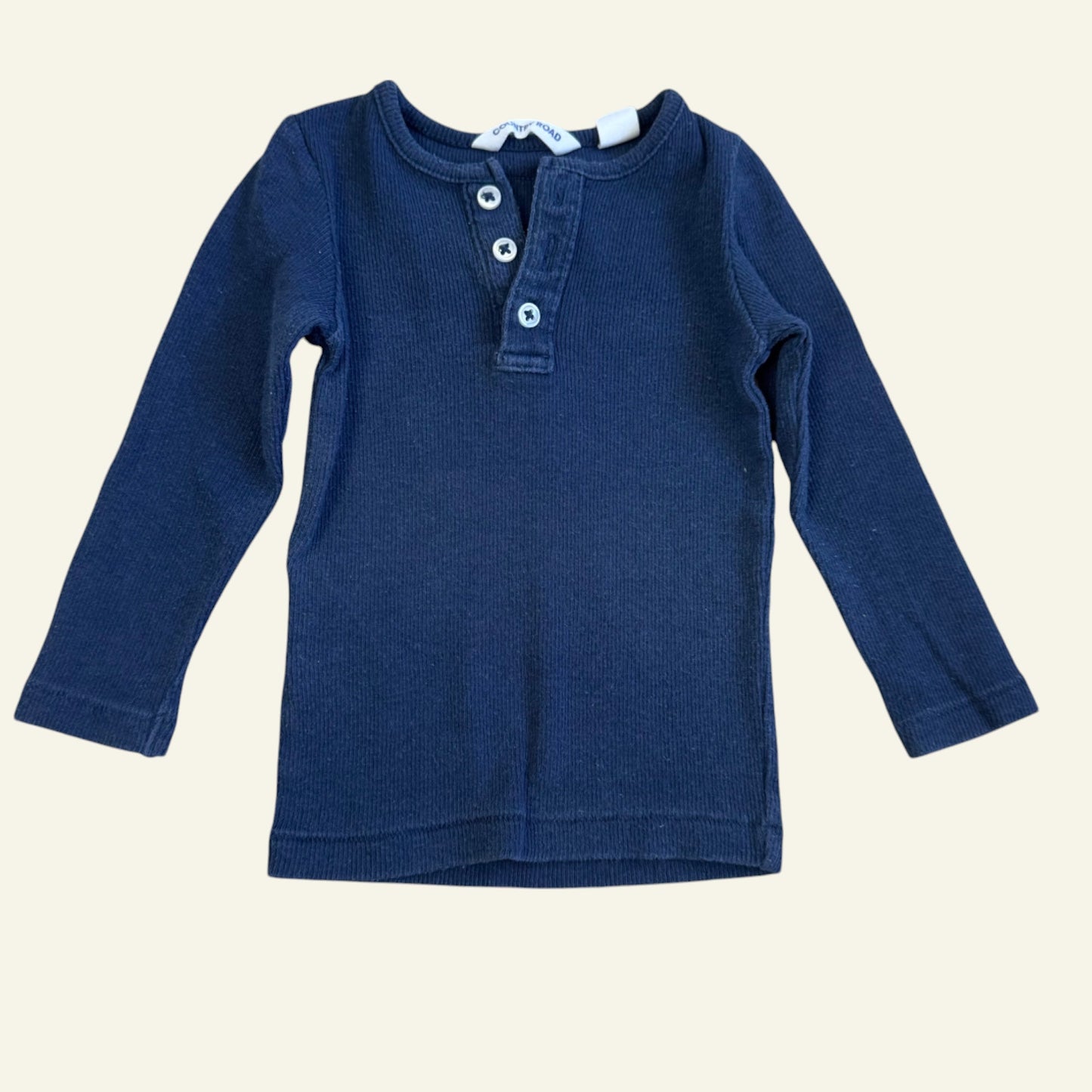 Country Road navy rib long sleeve size 00