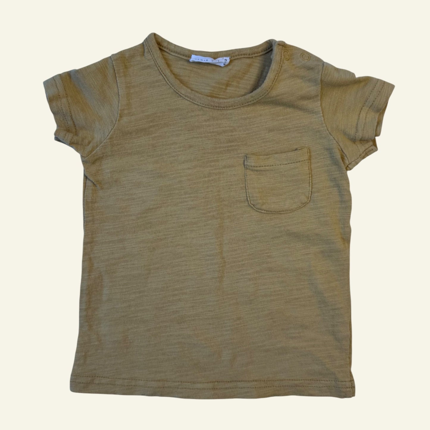 Jamie Kay mustard yellow t-shirt size 6-12 months