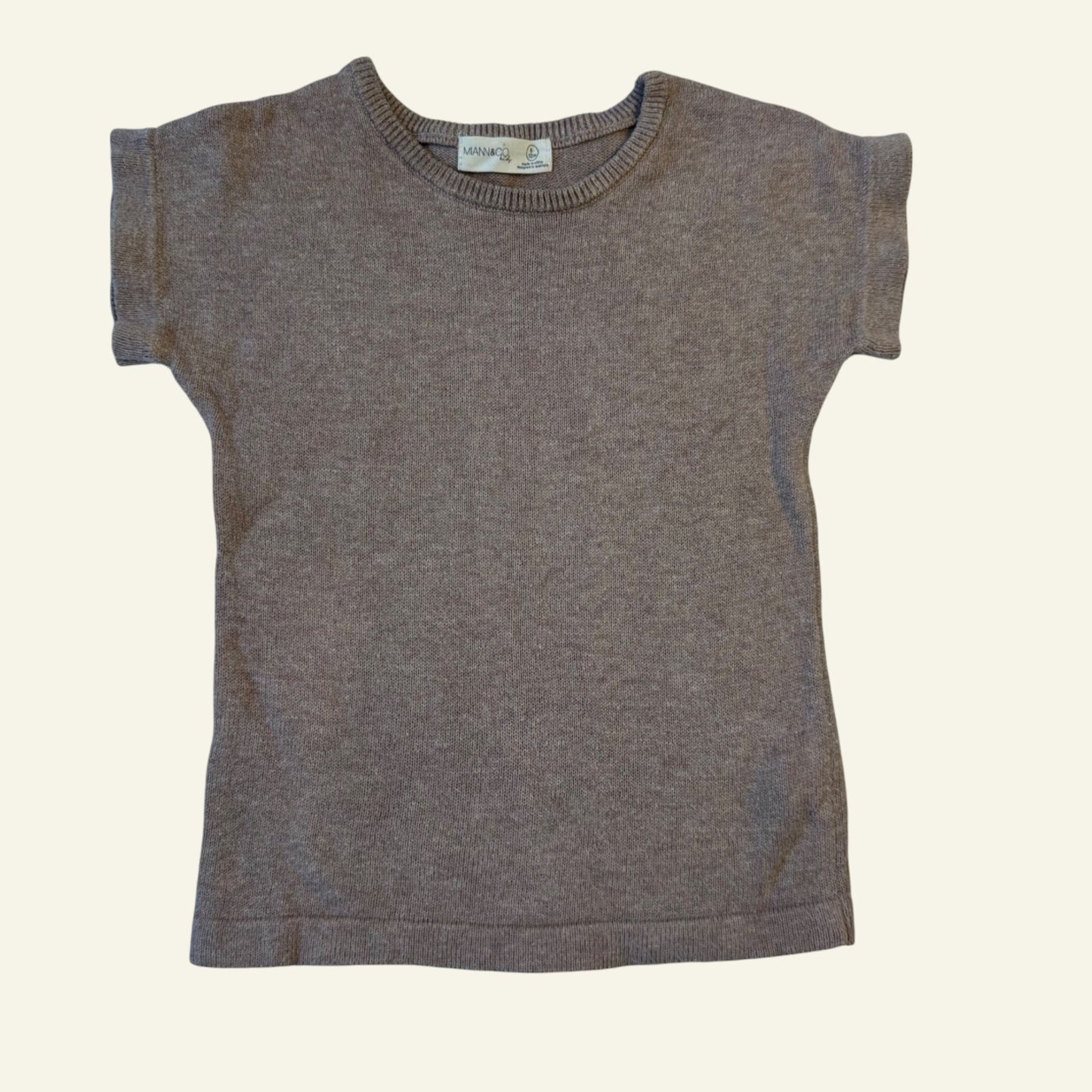 Miann & Co brown knit top size 6-12 months