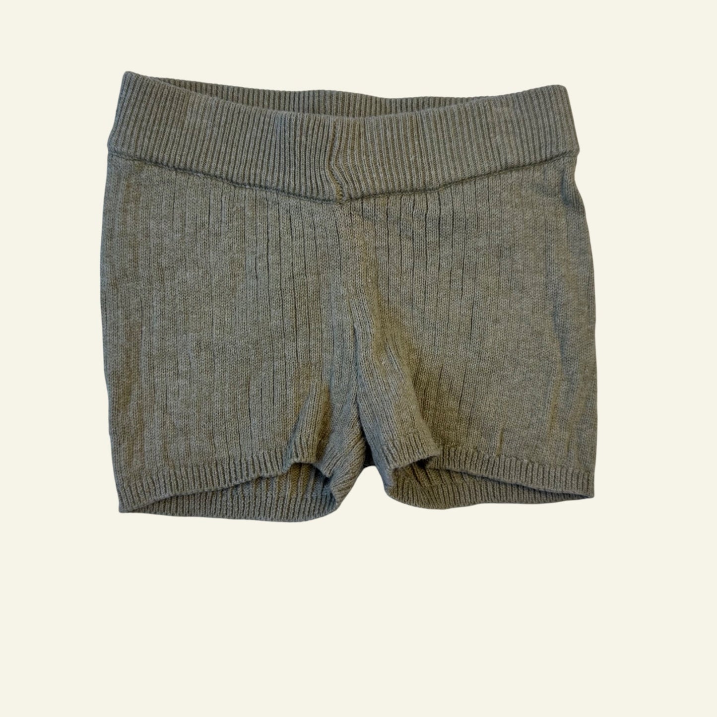 Miann & Co green knit shorts size 12-18 months