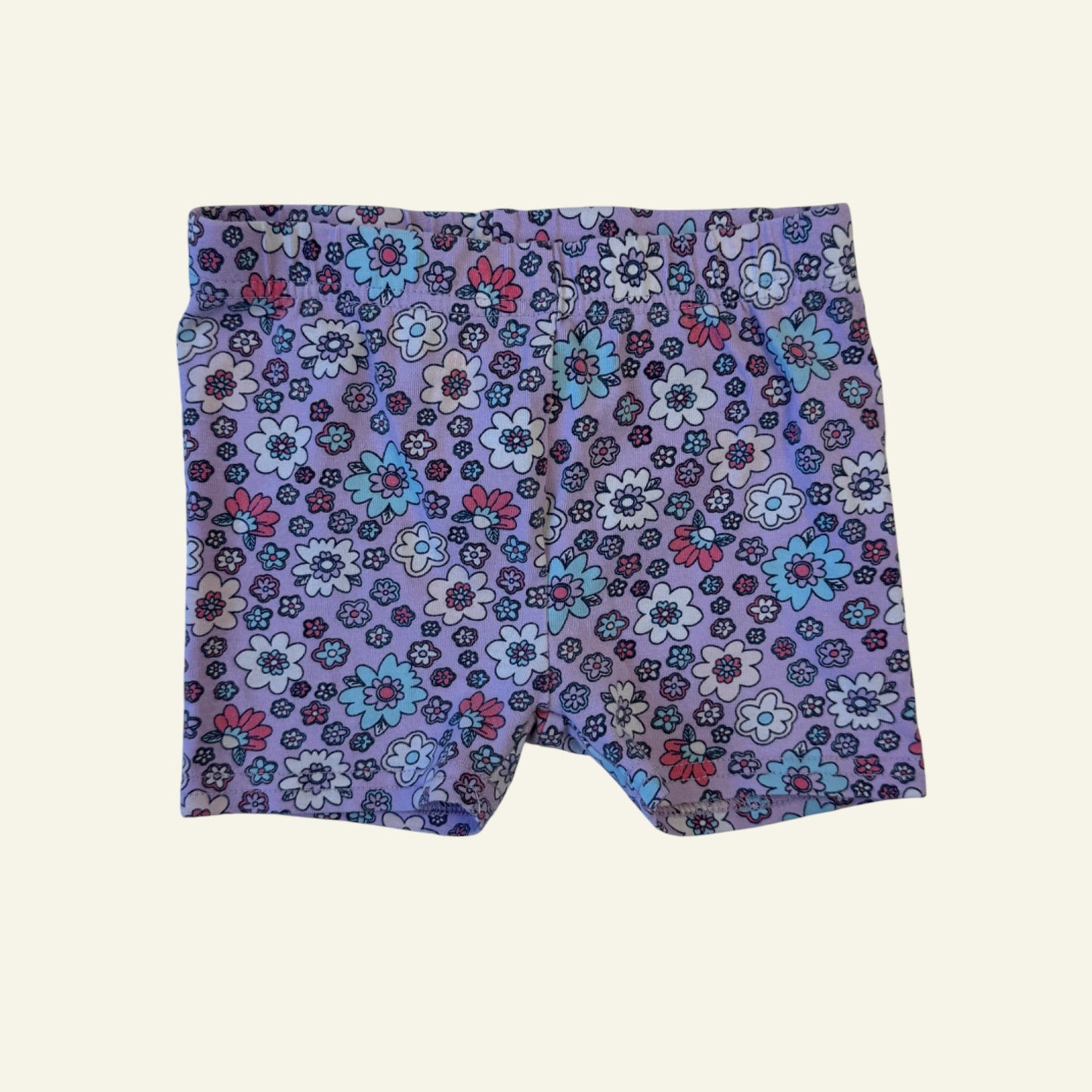 Seed purple floral shorts size 1