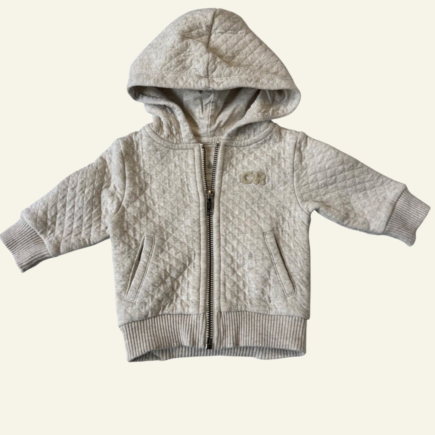 Country Road grey quilted jacket size 000