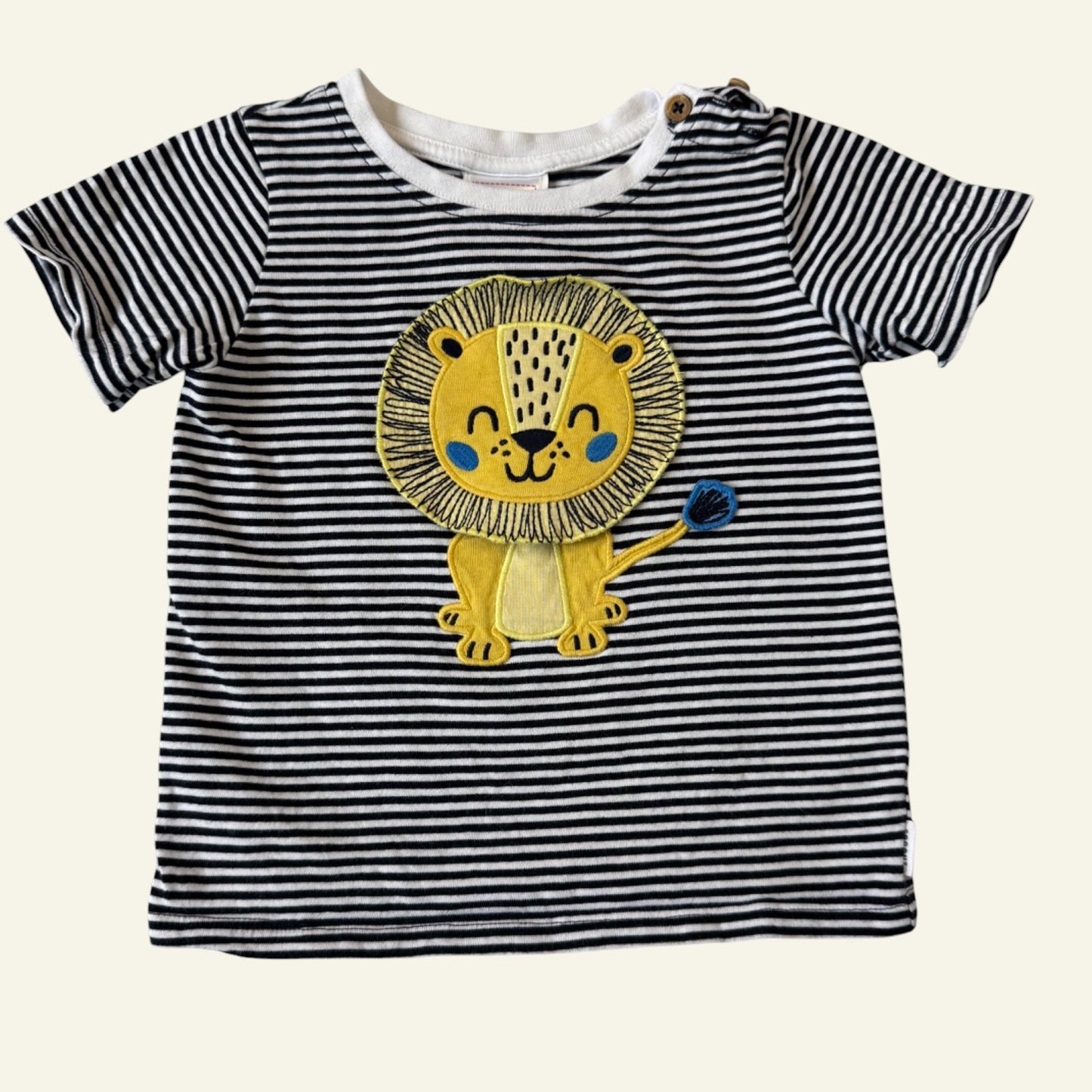 Sprout striped lion t-shirt size 2